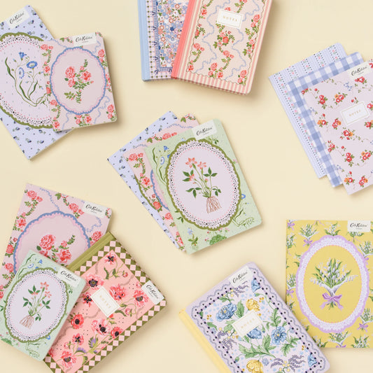 Carnet Cath Kidston - Roses et rayures