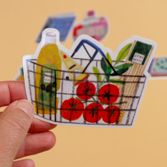 Sticker Panier de Courses