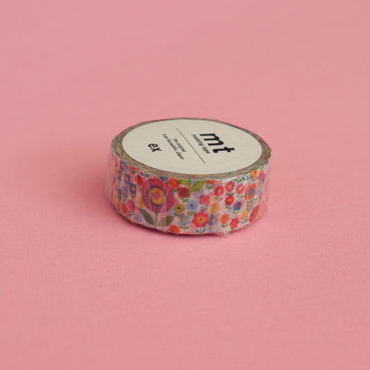 Masking tape MT Liberty fleurs multicolores