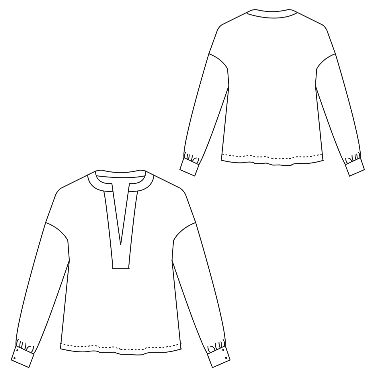Patron couture PDF basic dress