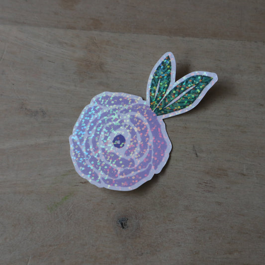 Sticker fleur parme