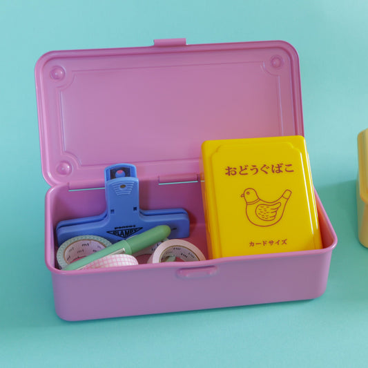 Boite de rangement Toyo Steel Candy Pink