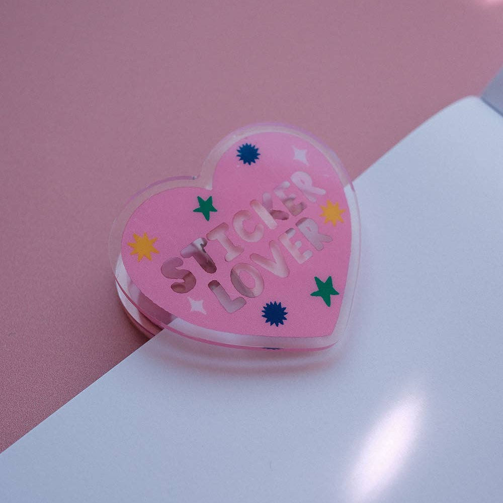 Pince pour carnet Sticker Lover