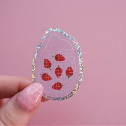 Sticker Panier de fraises