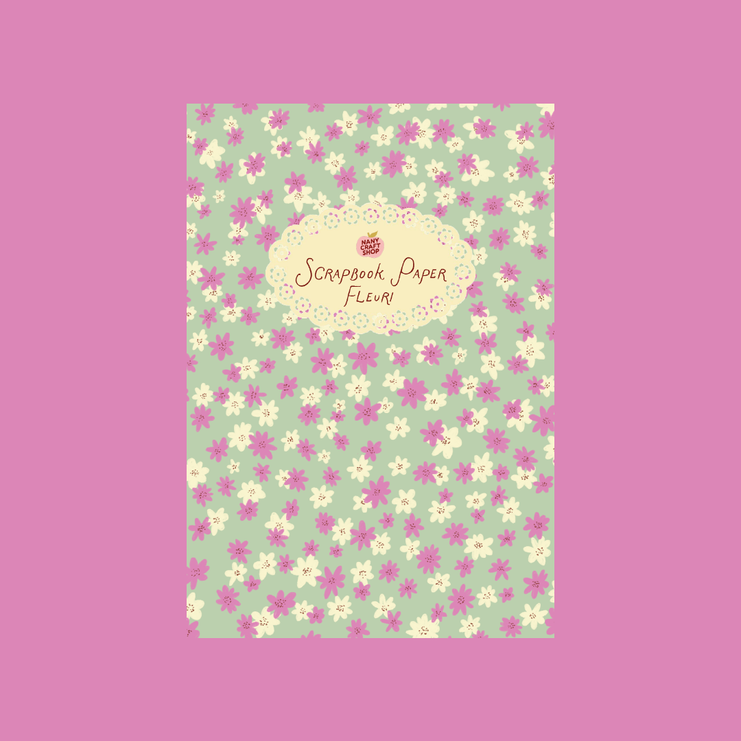 Scrapbook paper fleuri
