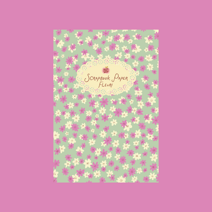 Scrapbook paper fleuri