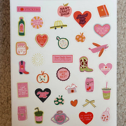 Planche stickers A5 Mini Illustrations