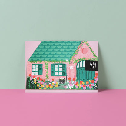 Carte chat maison - Niaski