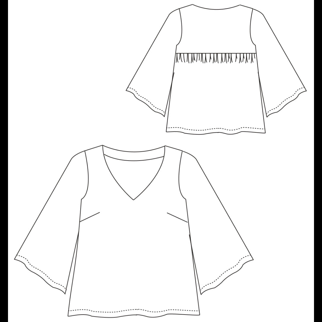 Patron couture PDF blouse Alet