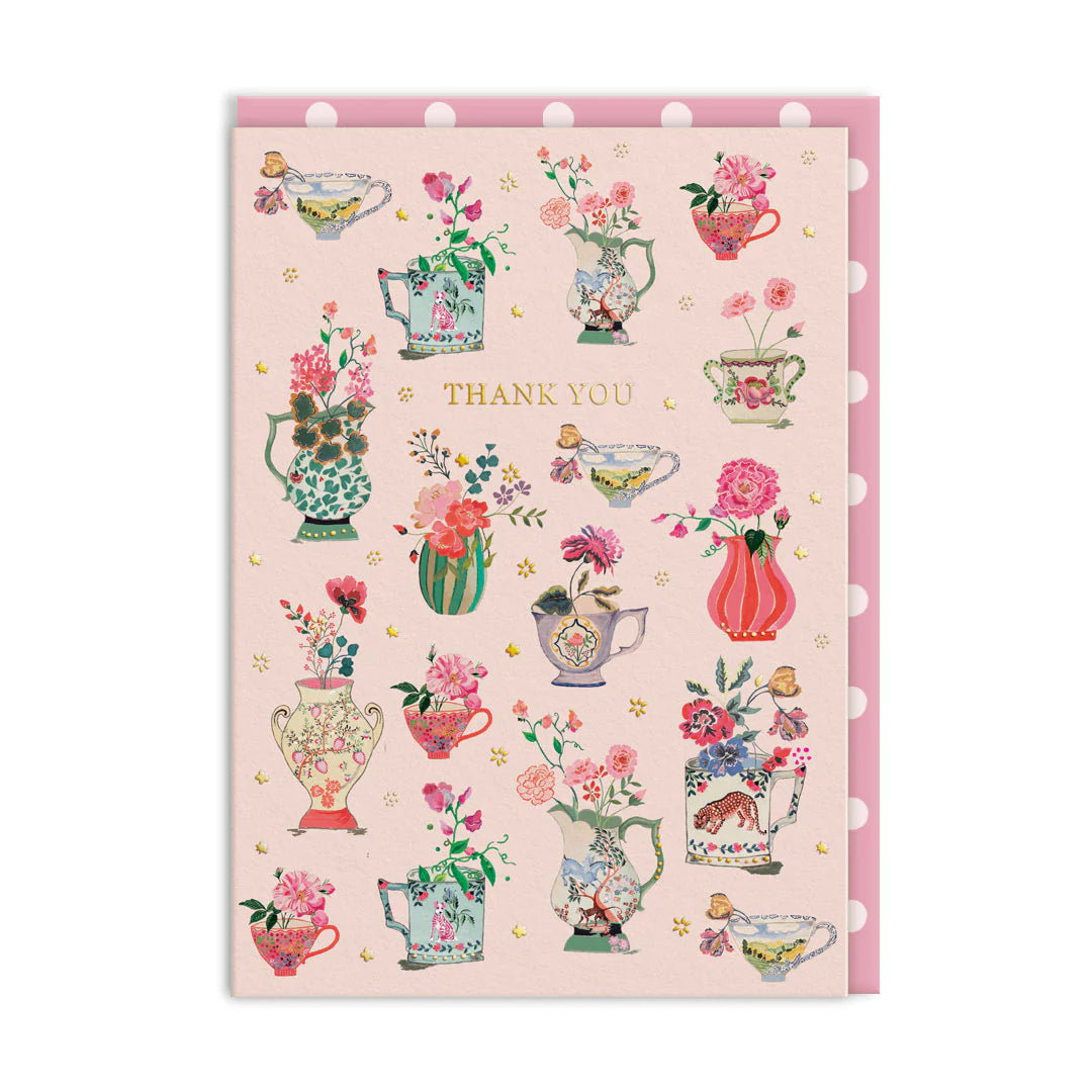 Carte remerciement Vases Fleuris - Cath Kidston
