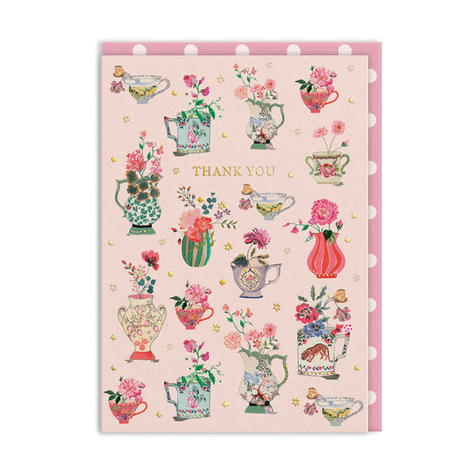 Carte remerciement Vases Fleuris - Cath Kidston