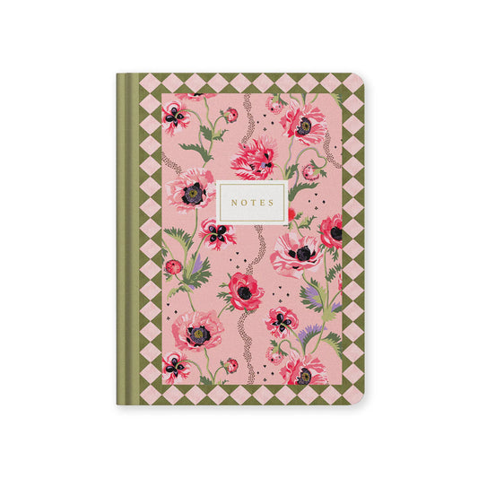 Carnet Cath Kidston - Pink poppies