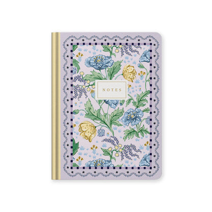 Carnet Cath Kidston - Fleurs fond lilas