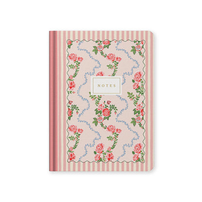 Carnet Cath Kidston - Roses et rayures