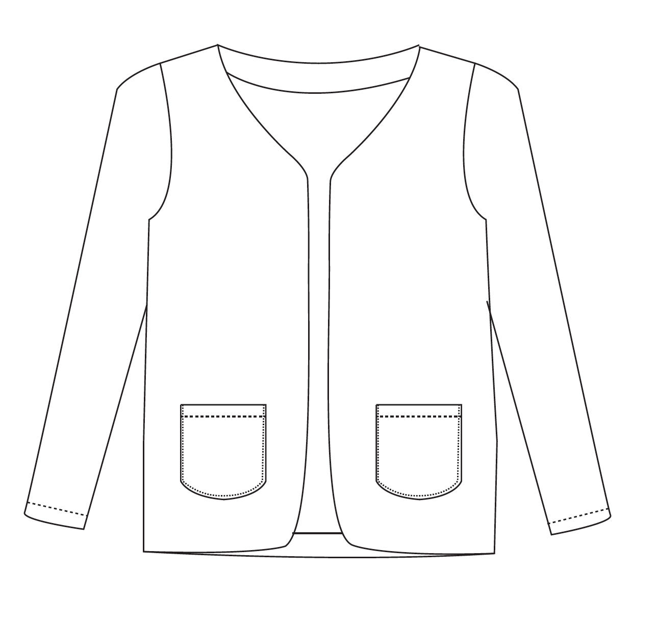 Patron couture PDF veste Deauville