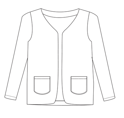 Patron couture PDF veste Deauville