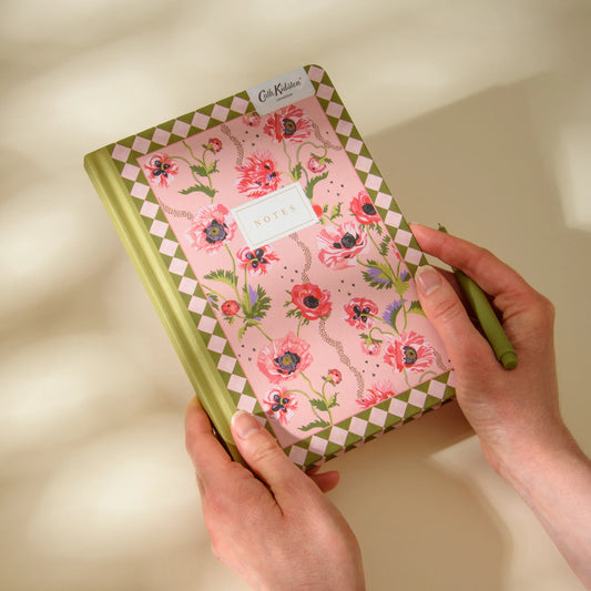 Carnet Cath Kidston - Pink poppies