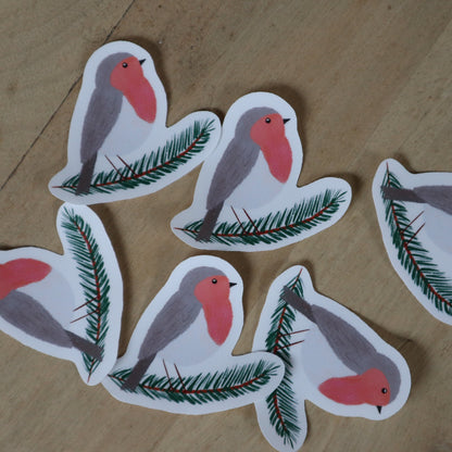 Sticker rouge gorge