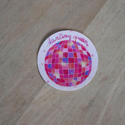 Sticker étoilé boule à facettes
