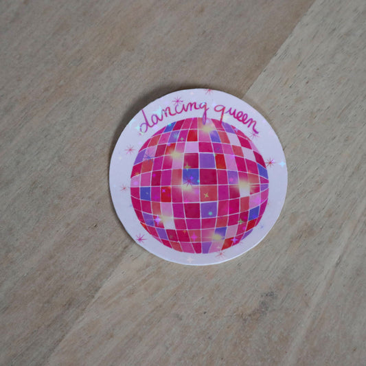 Sticker étoilé boule à facettes