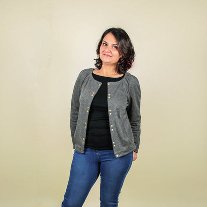 Patron de couture PDF cardigan Bergen