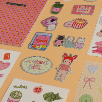 Sticker Journal Girl