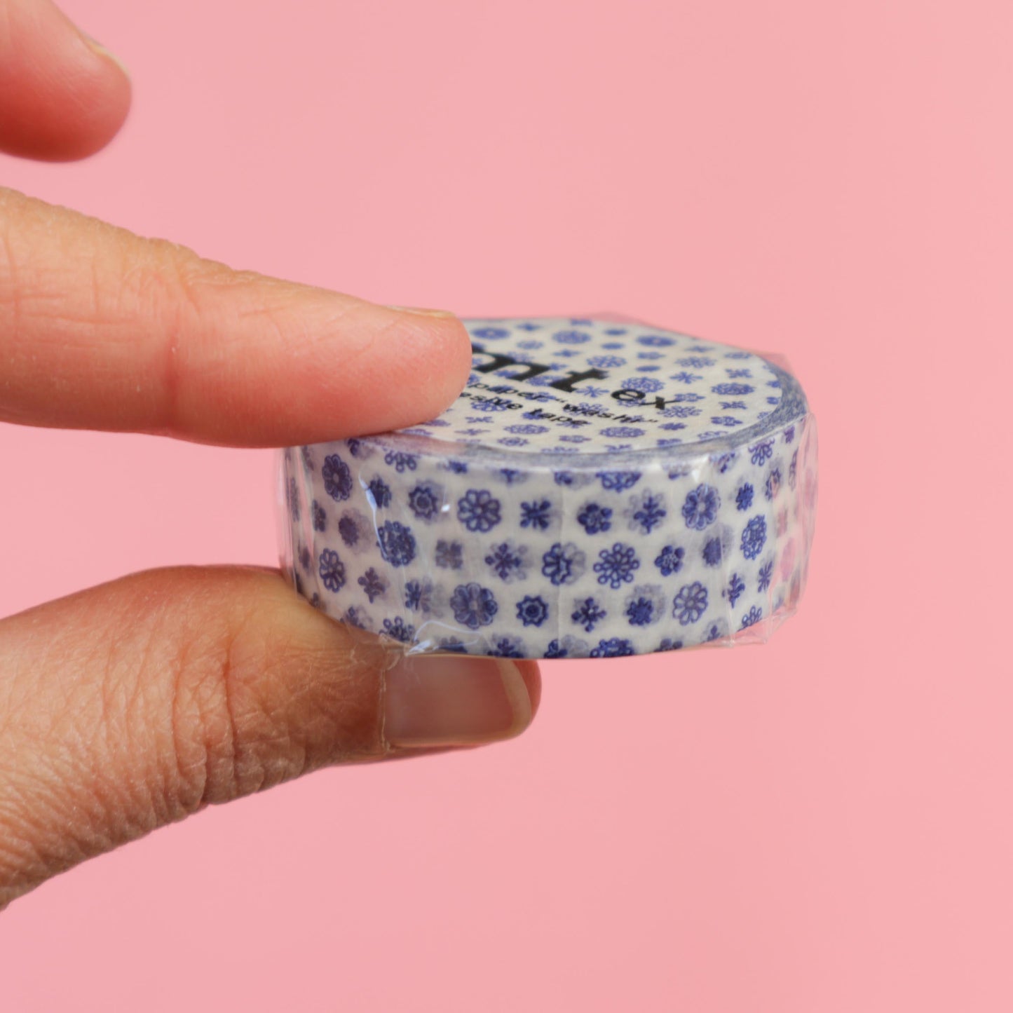 Masking tape MT Liberty fleurs bleues