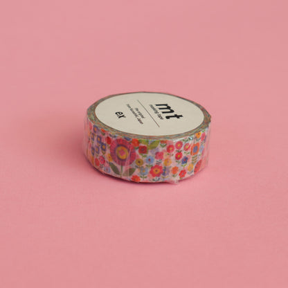 Masking tape MT Liberty fleurs multicolores