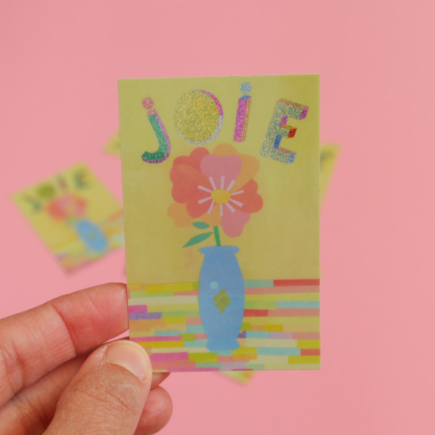 Sticker pailleté JOIE