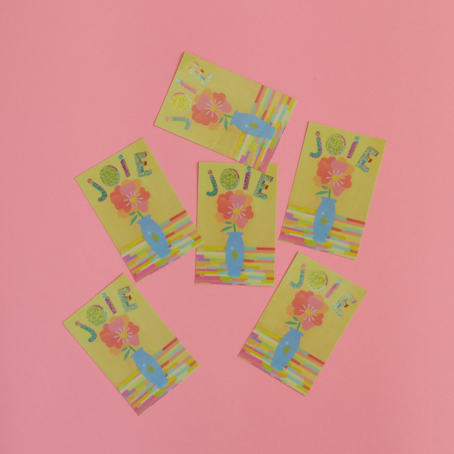 Sticker pailleté JOIE