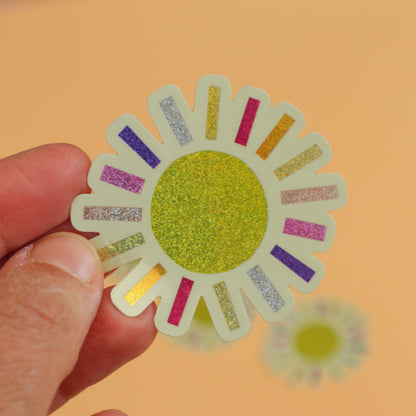 Sticker Soleil pailleté