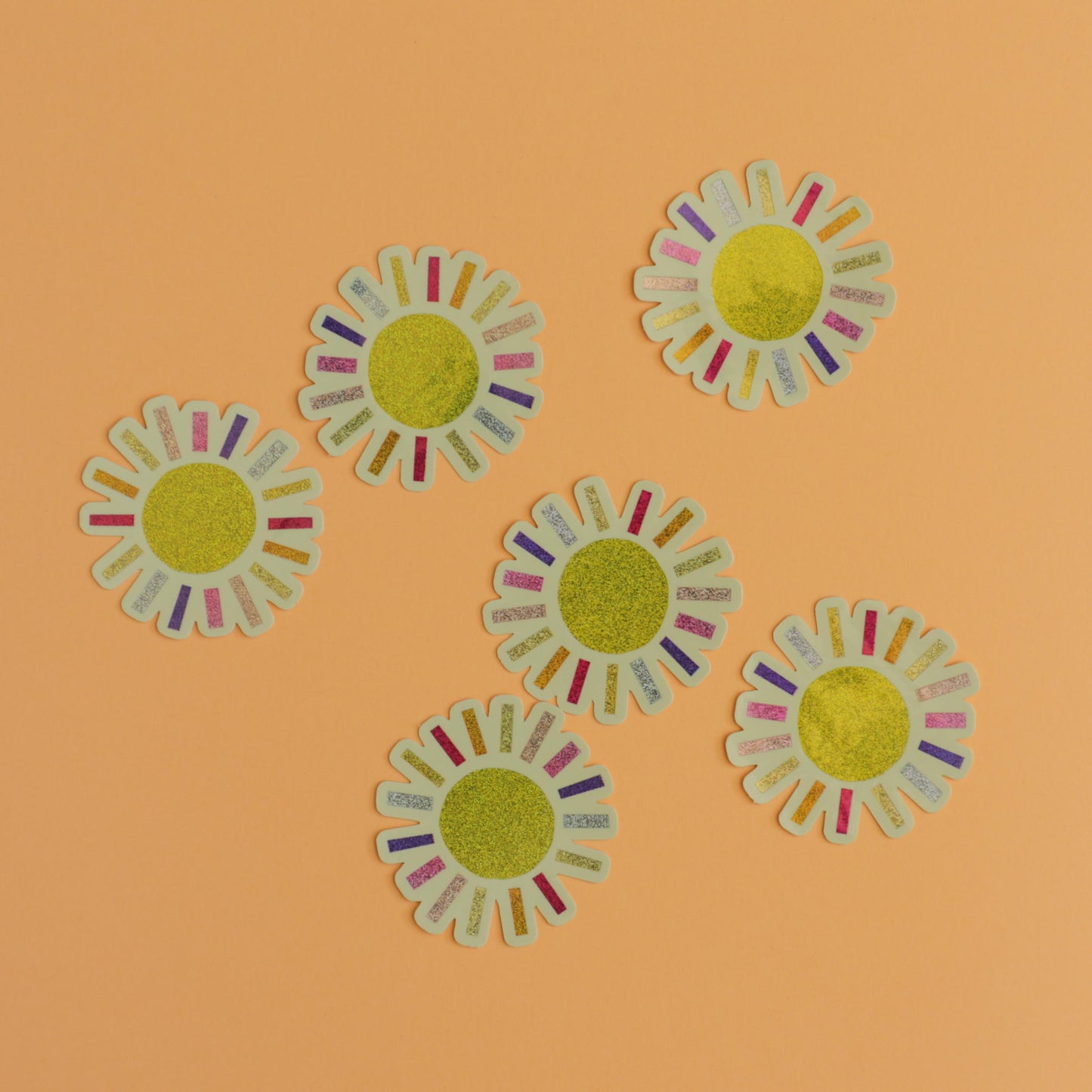 Sticker Soleil pailleté