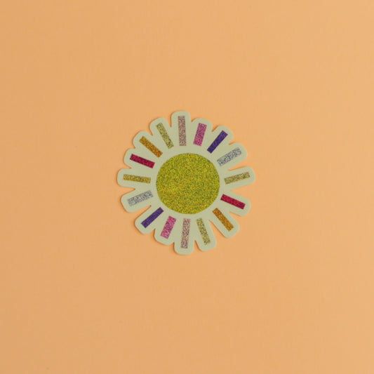 Sticker Soleil pailleté