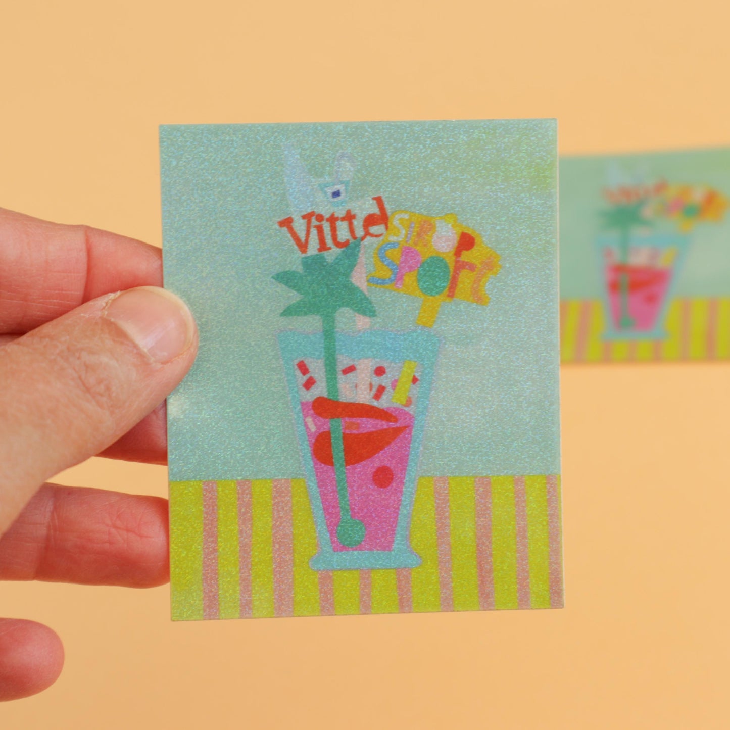 Sticker pailleté Vittel sport