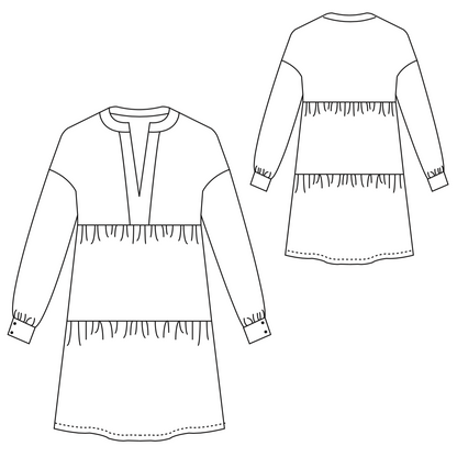 Patron couture PDF basic dress