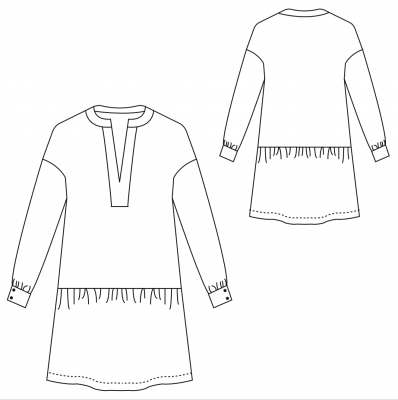 Patron couture PDF basic dress