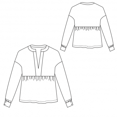 Patron couture PDF basic dress
