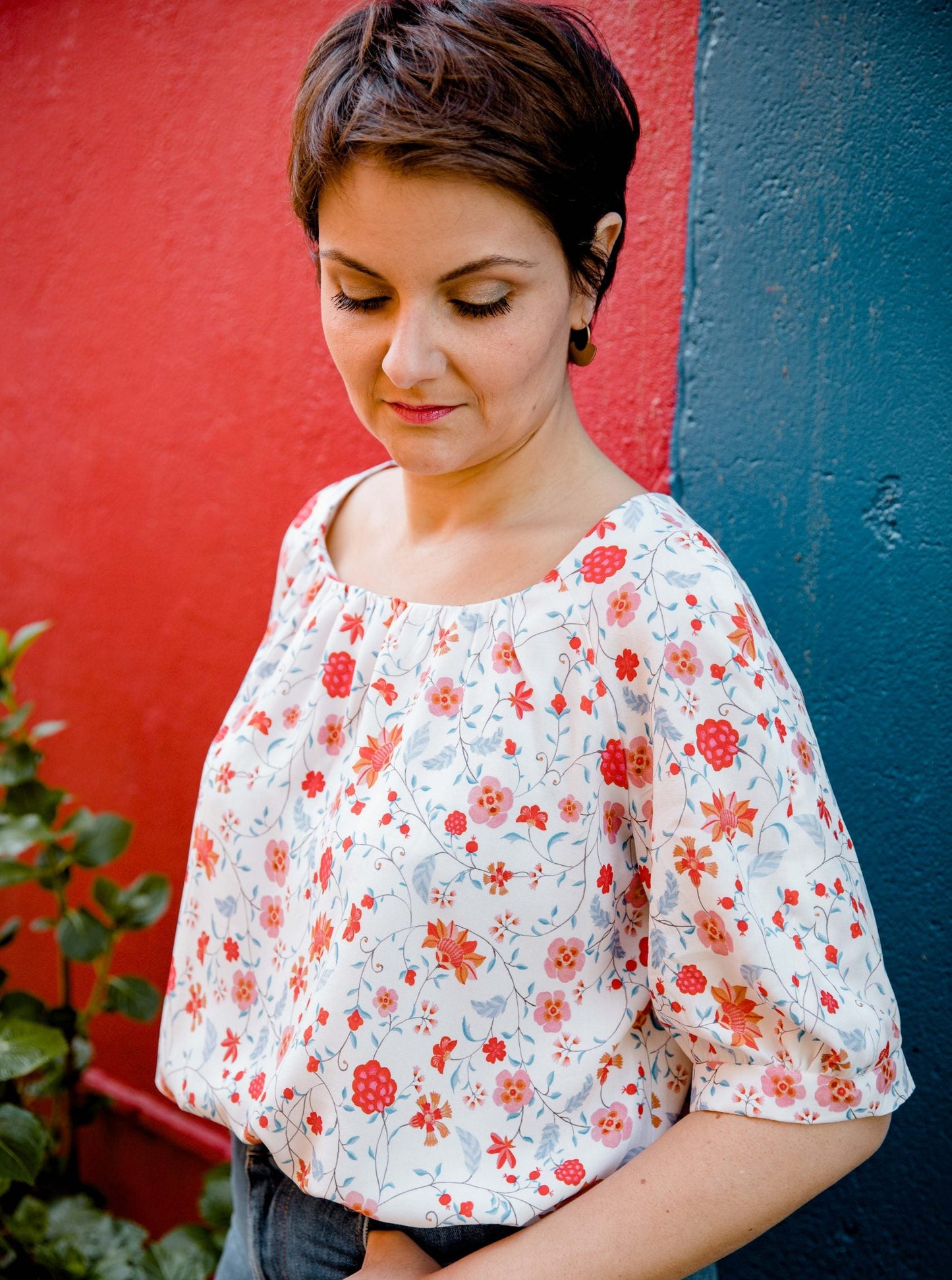 Patron couture PDF blouse Blossom