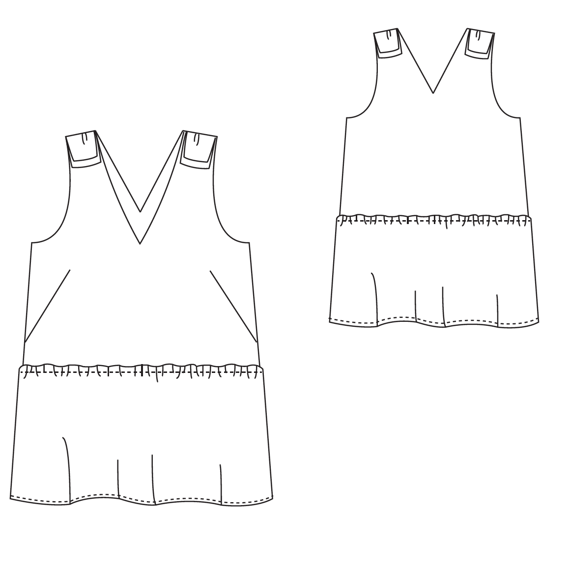 Patron couture PDF top Satis