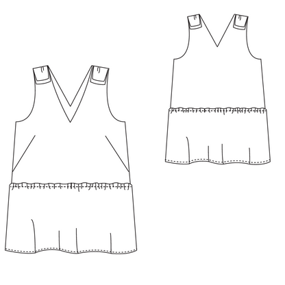 Patron couture PDF top Satis