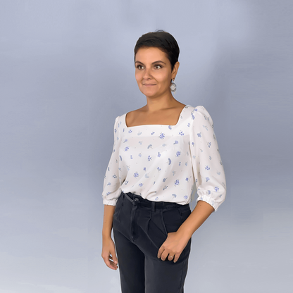 Patron couture PDF basic blouse