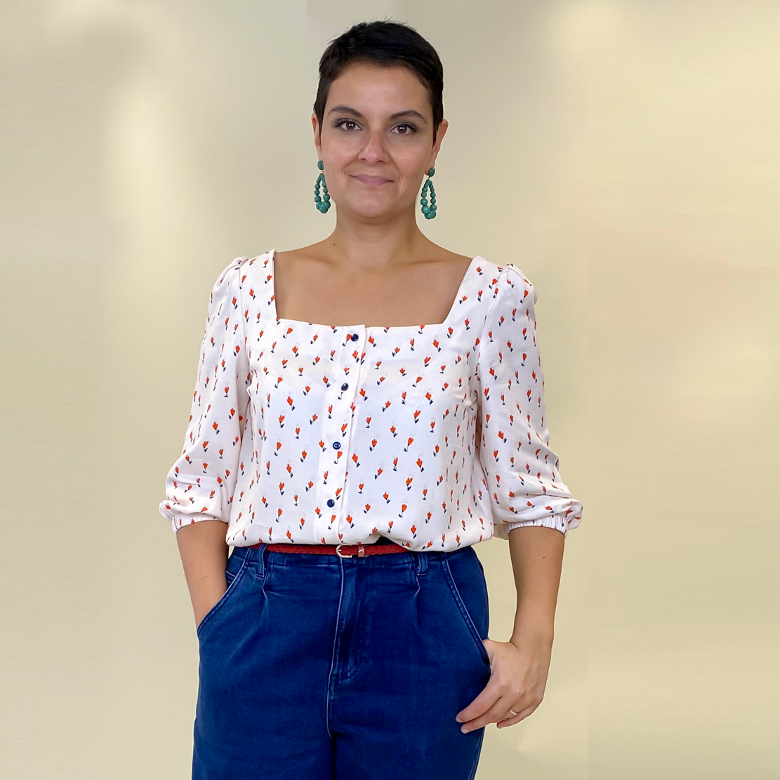 Patron couture PDF basic blouse