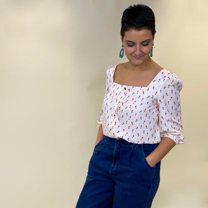 Patron couture PDF basic blouse