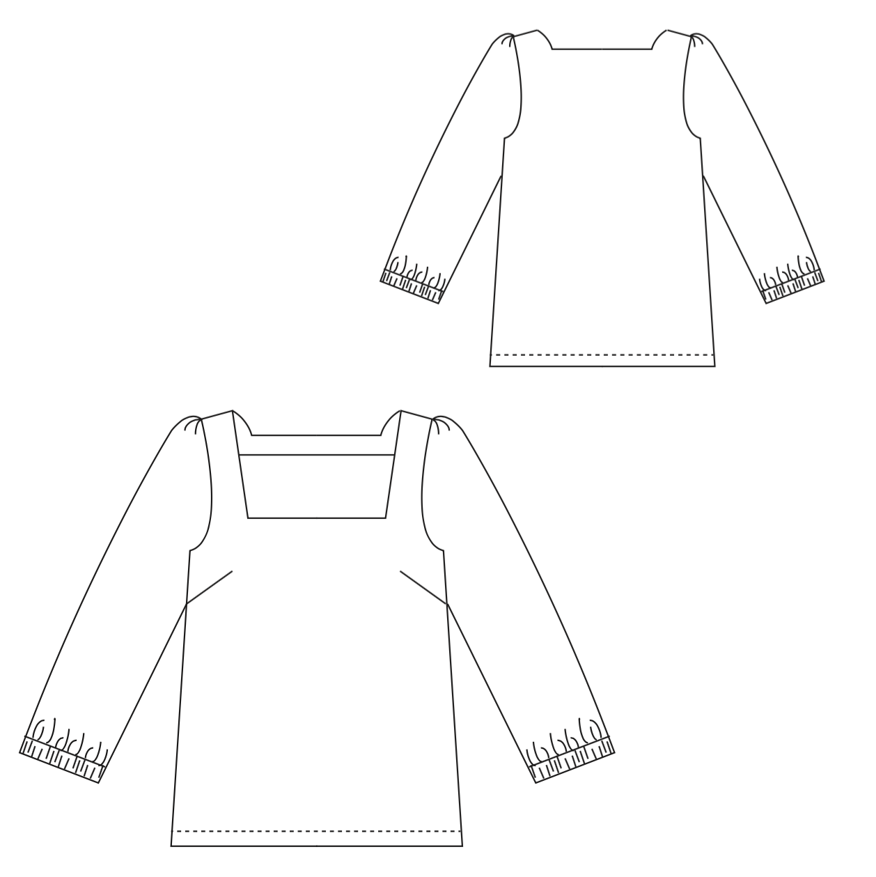 Patron couture PDF basic blouse