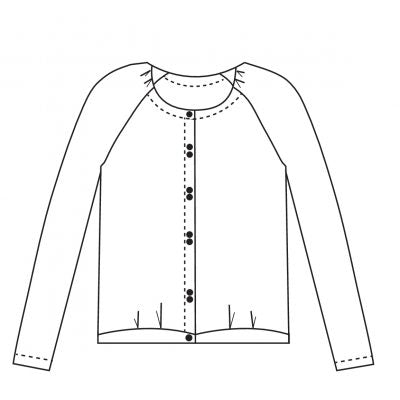 Patron de couture PDF cardigan Bergen