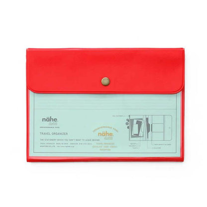 Pochette Nähe travel organiser rouge