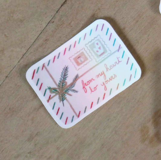 Sticker courrier de Noël