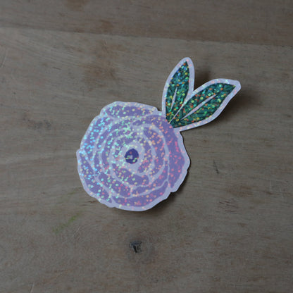 Sticker fleur parme