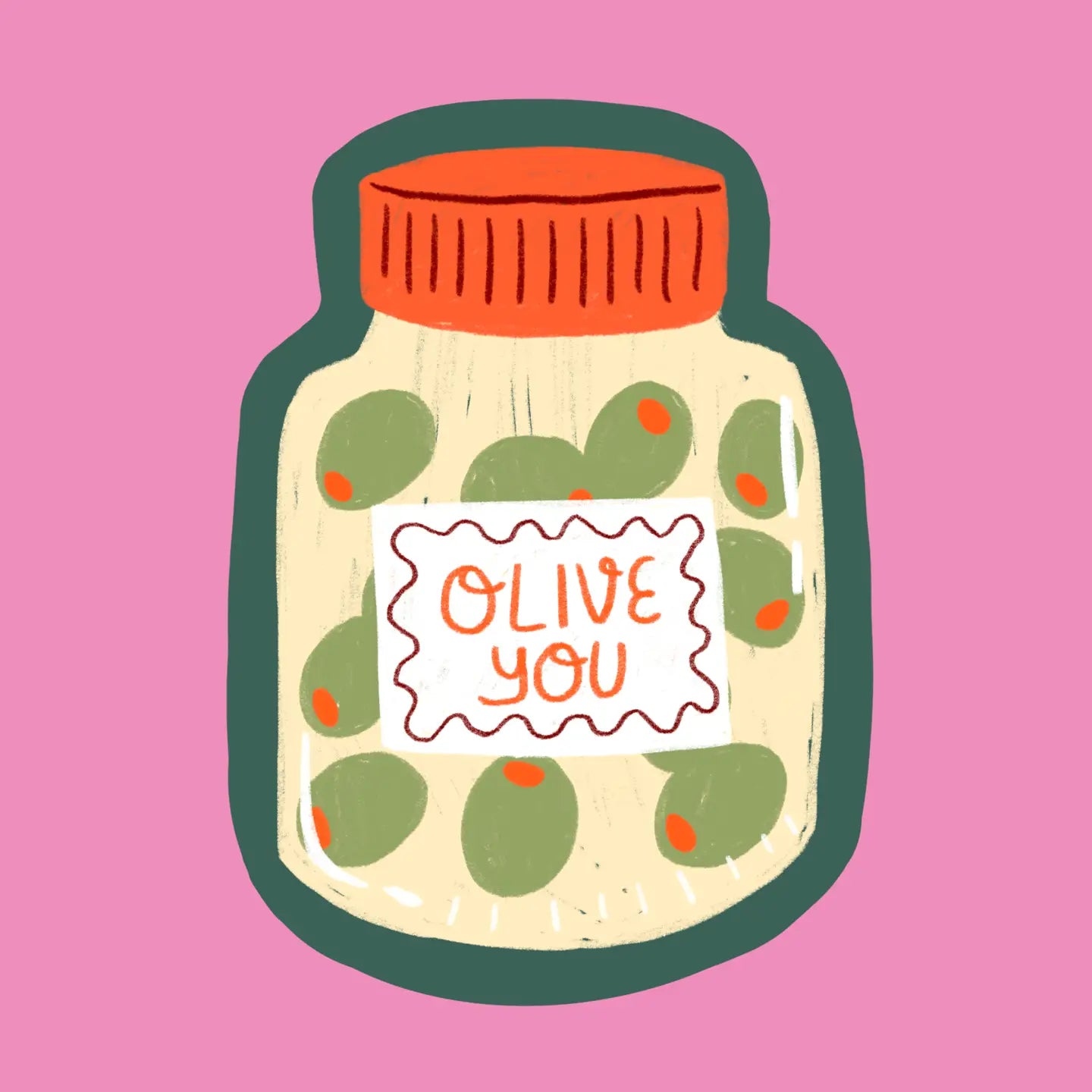 Sticker Olive You